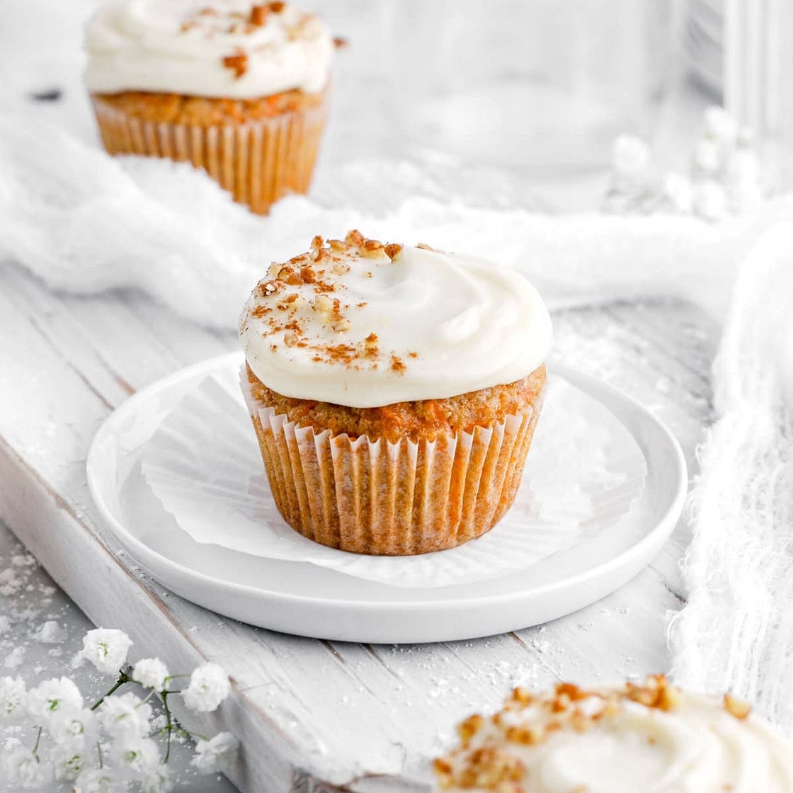 Best Carrot Cake Cupcakes (Easy + Moist!)
