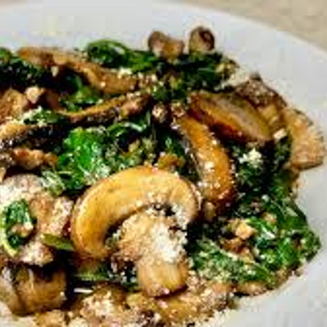 1 Mushrooms and spinach