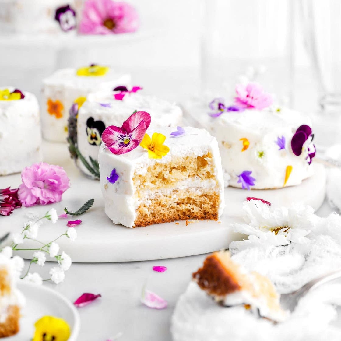 Mini Honey Orange Blossom Cakes
