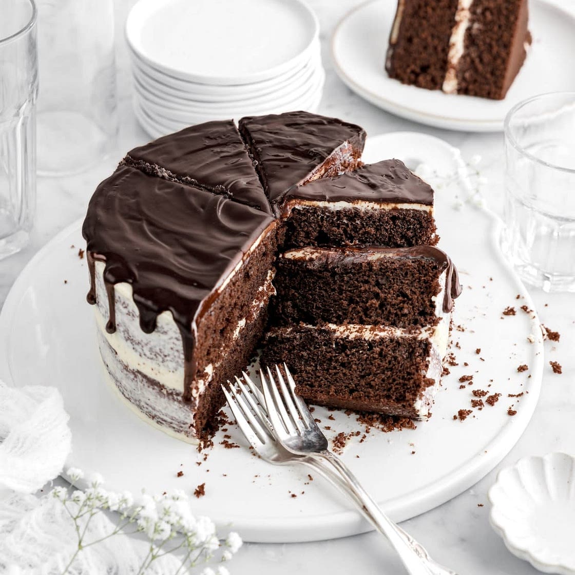 Guinness Chocolate Cake with Irish Cream Frosting