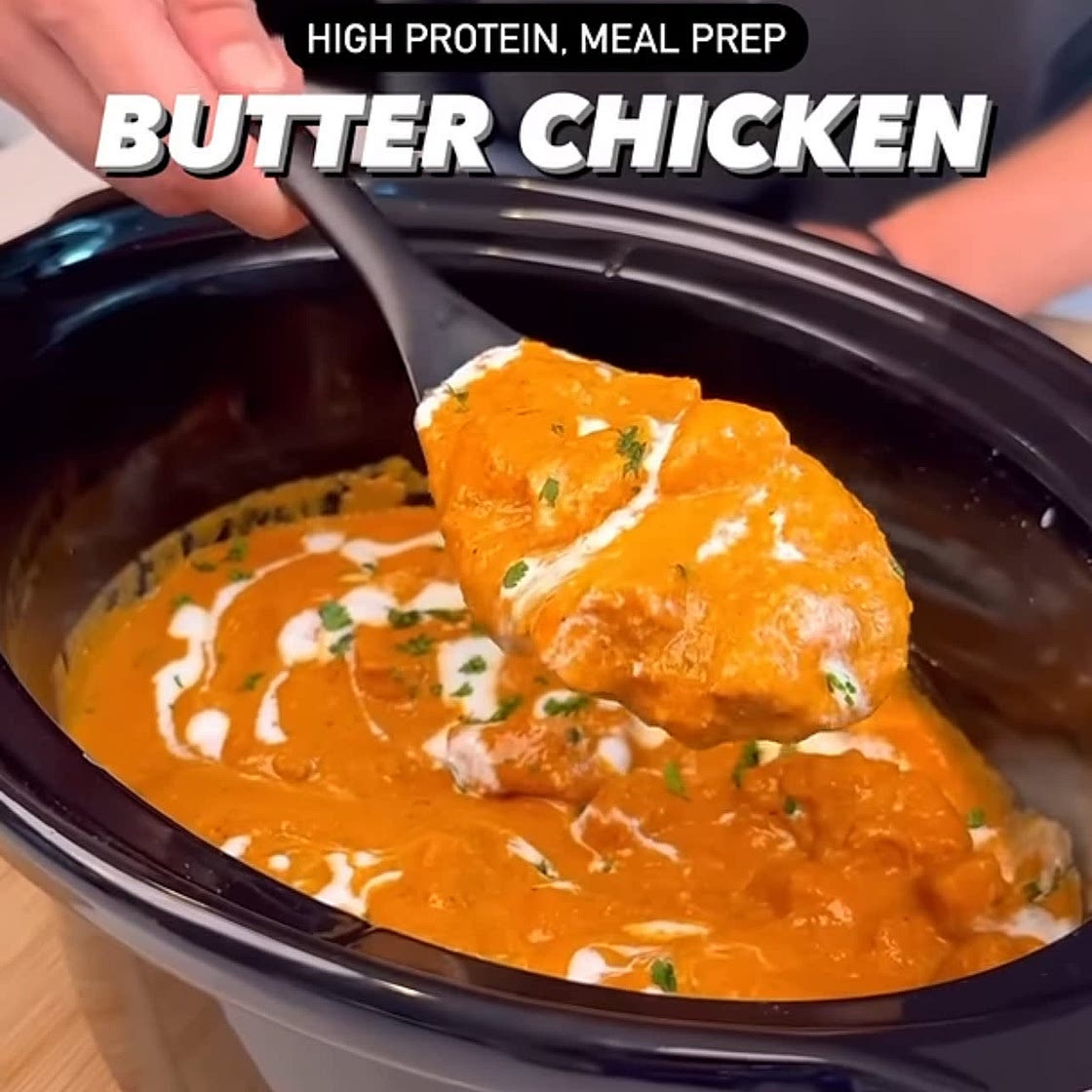 High protein slow cooker butter chicken