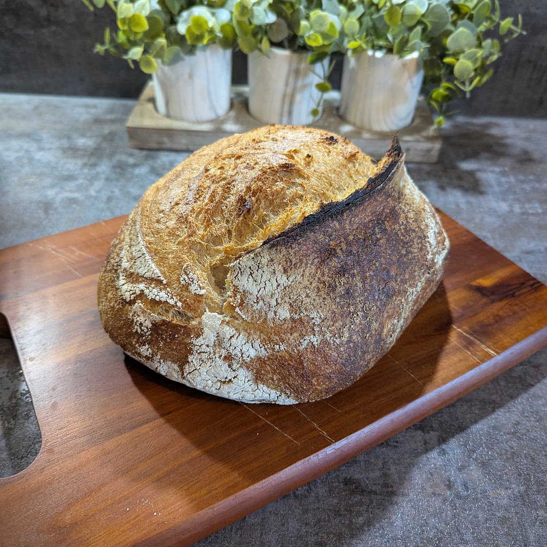 Sourdough Loaf 28% Swiss Dark flour, 69% hydration