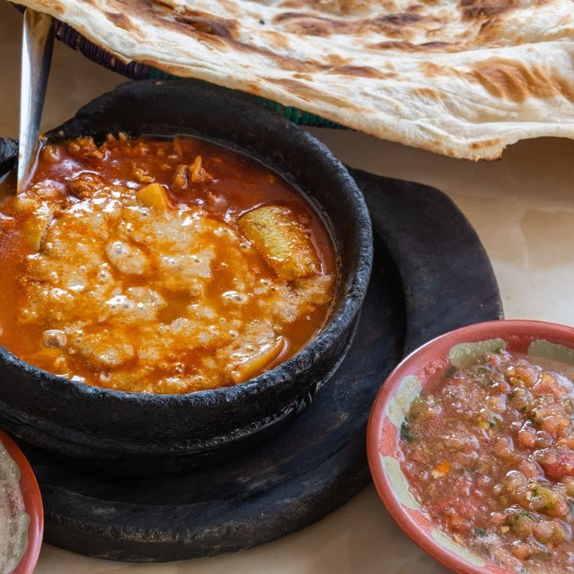 Traditional Yemeni Fahsa or Saltah