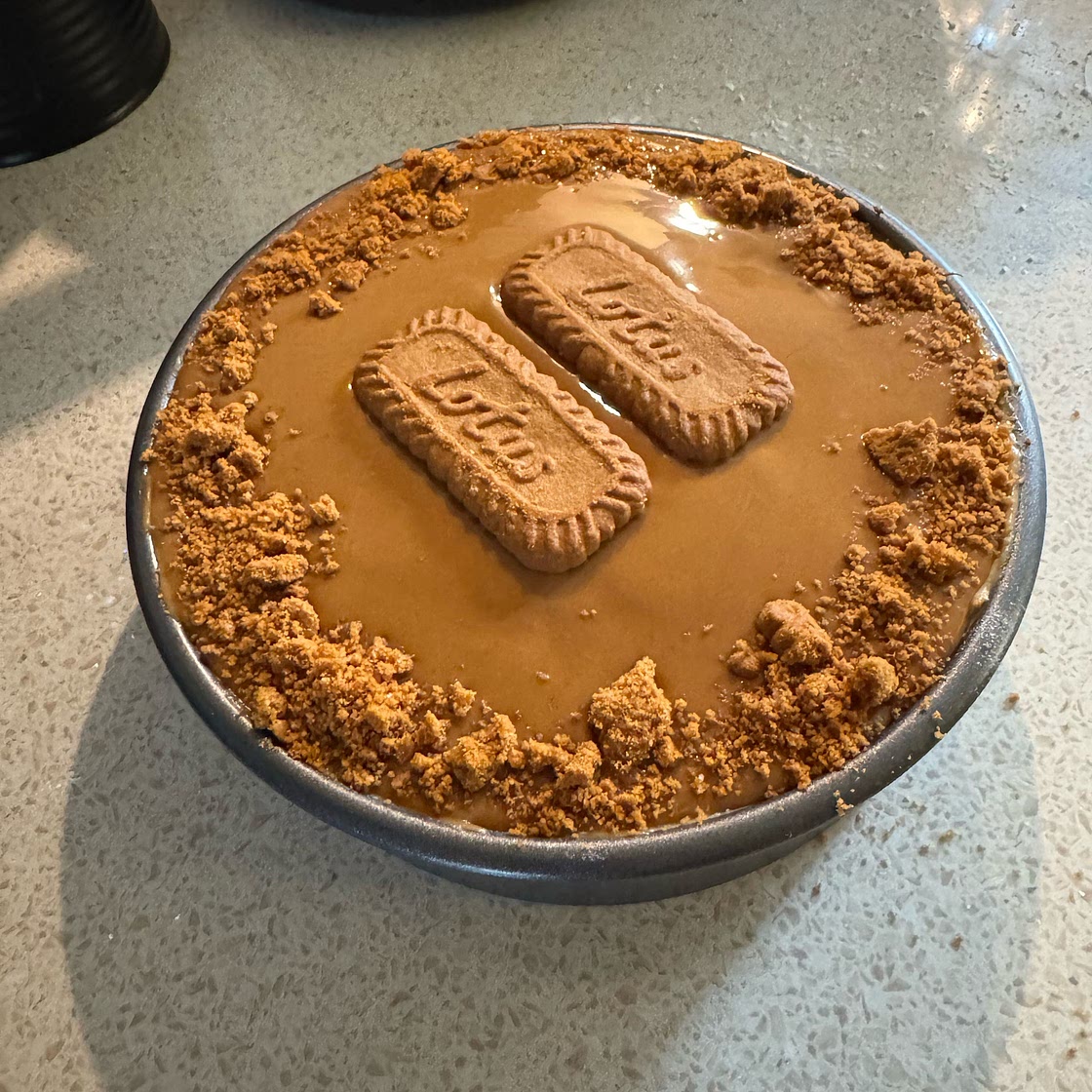No bake lotus biscoff cheesecake