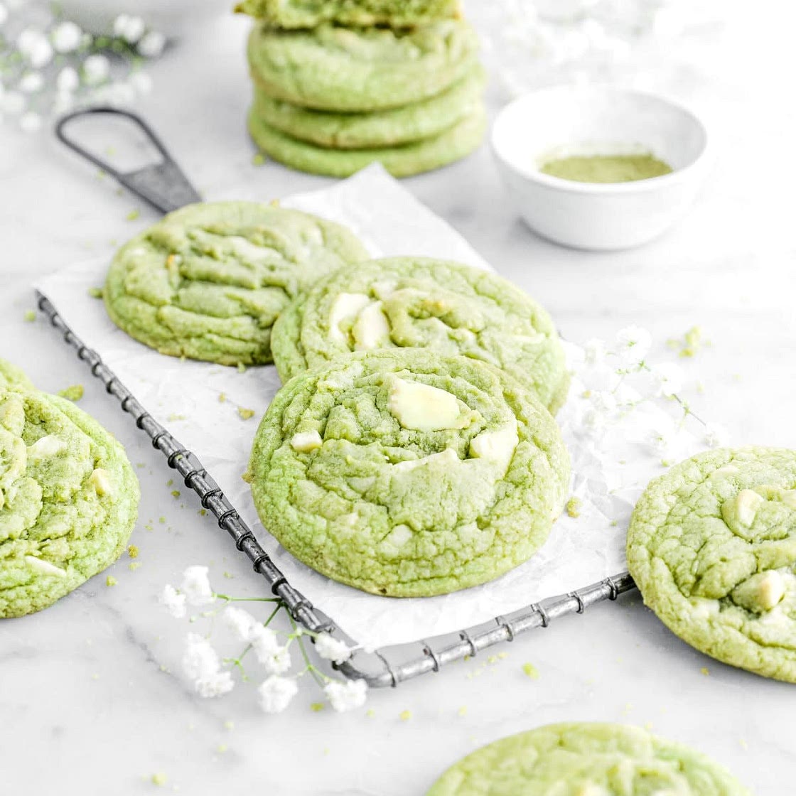 Matcha White Chocolate Cookies