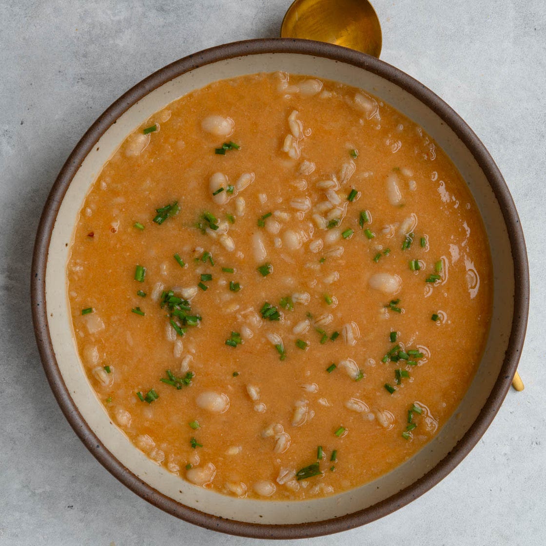 Easy Vegan Bean & Barley Soup
