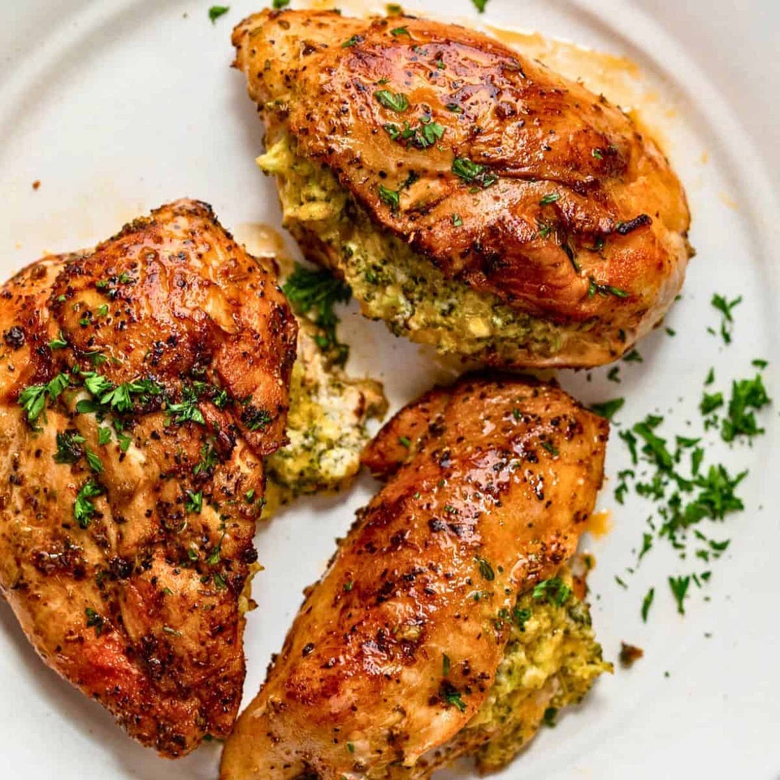 Broccoli and Cheese Stuffed Chicken