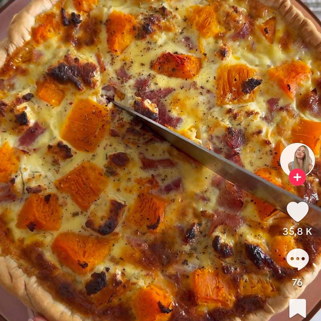 Quiche butternut boursin jambon