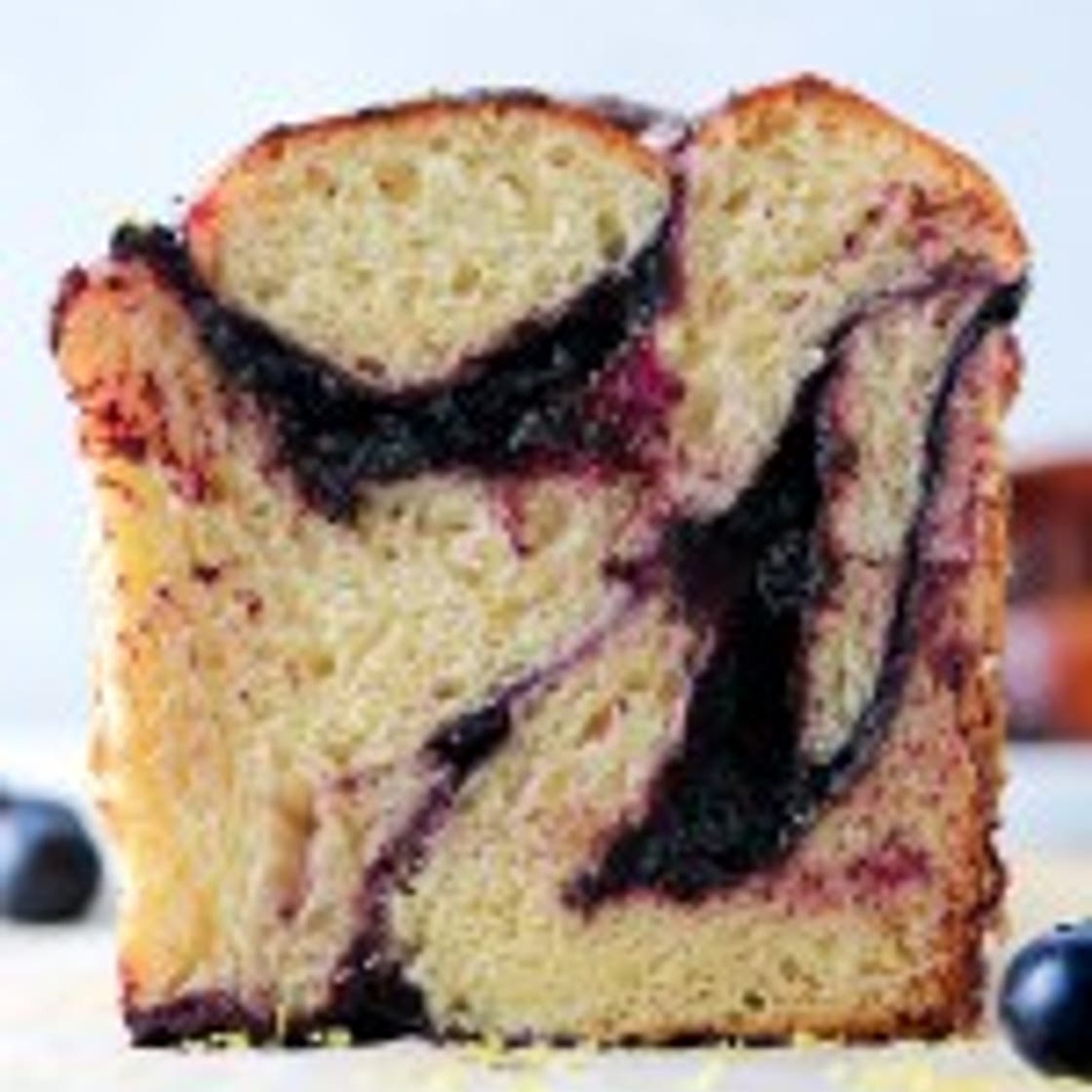 Blueberry Lemon Sourdough Babka