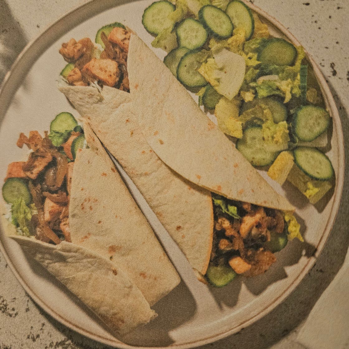 Wrap poulet souvlaki