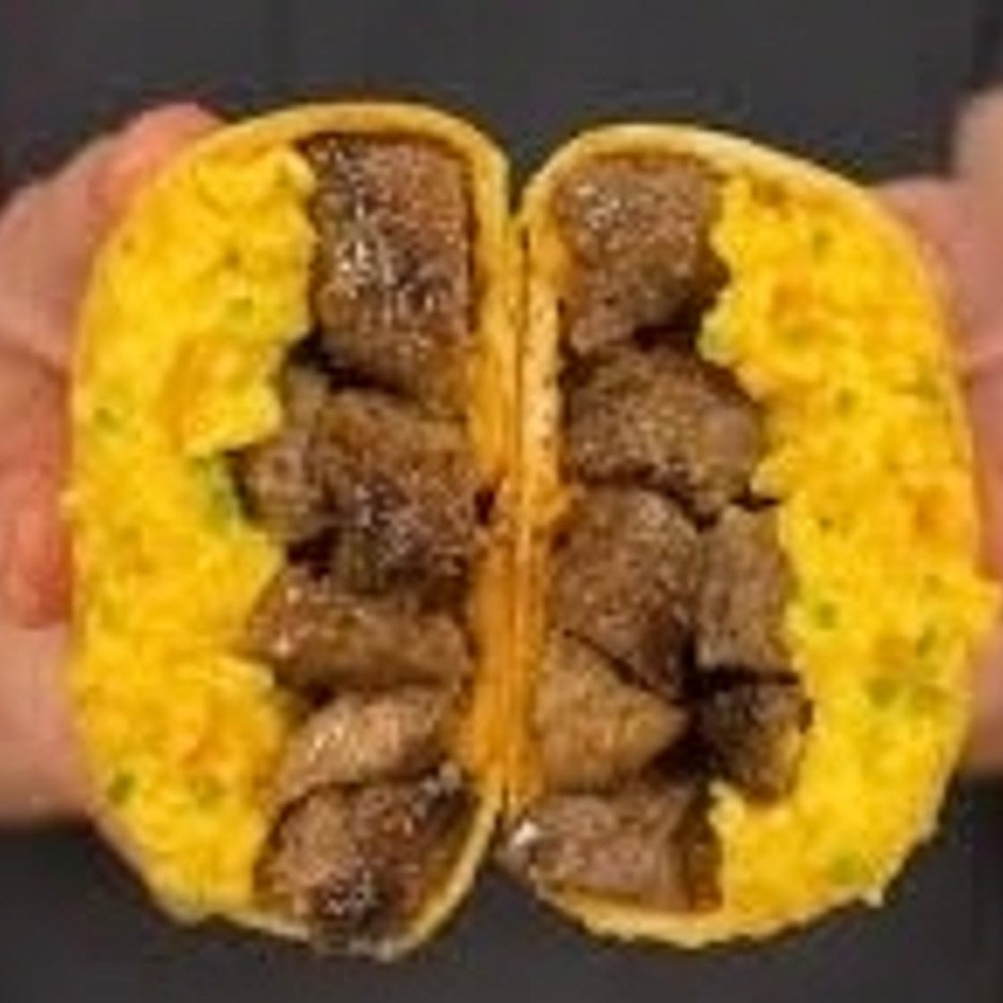 Smoked Garlic Steak egg n cheese burritos “ without a smoker “