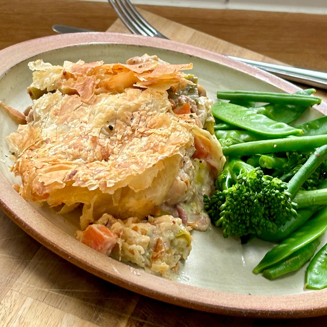Air Fryer Chicken Pie
