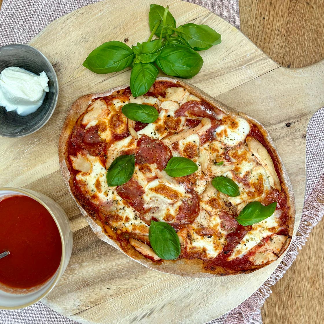Air Fryer Spicy Pizza