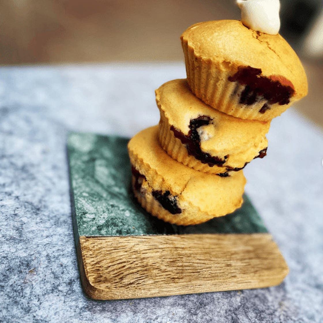 Air Fryer Blueberry Muffins