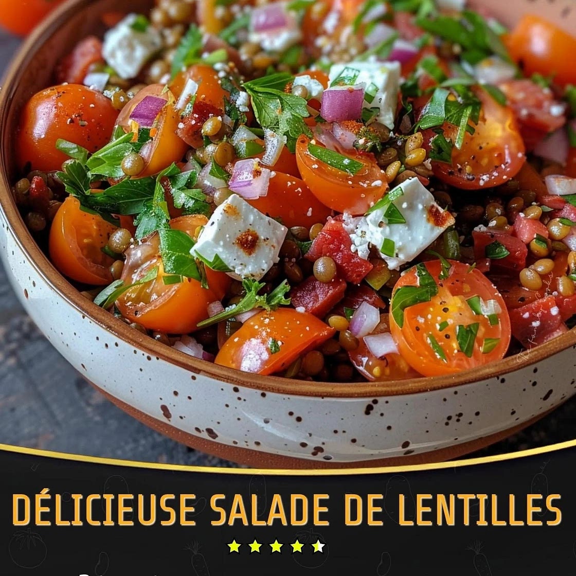 Salade de lentilles