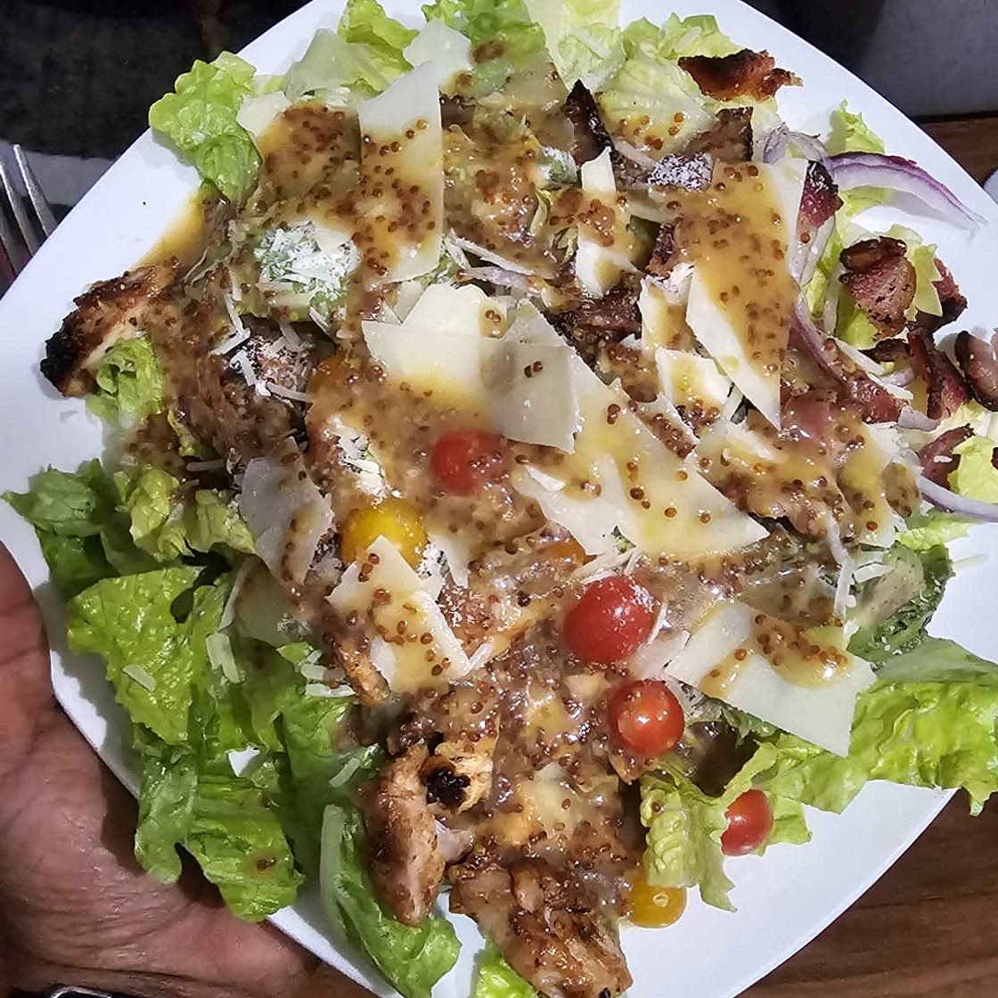 Honey Mustard Chicken Salad With Bacon & Avocado