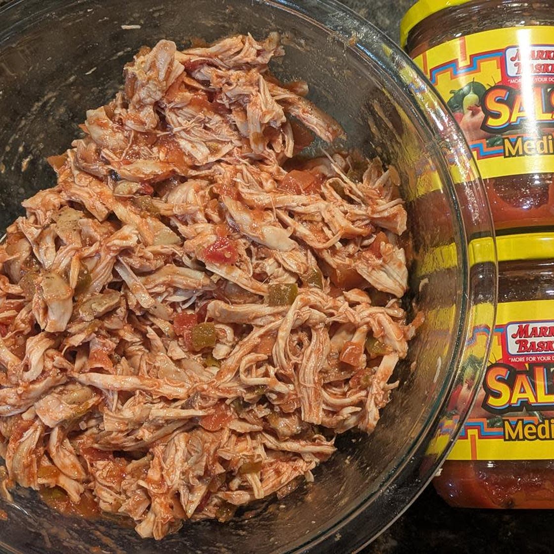 2 Ingredient Salsa Chicken