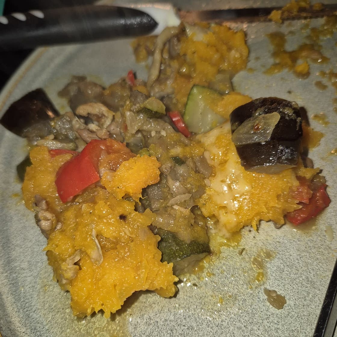 Parmentier de légumes et courge