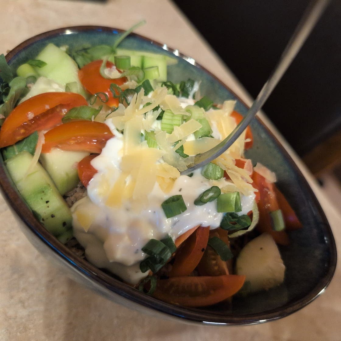 Four Dollar Greek Turkey & Quinoa Bowl
