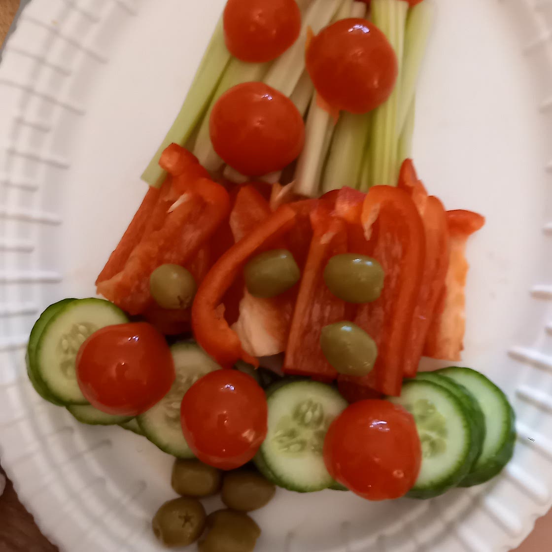 Vegetable Christmas tree