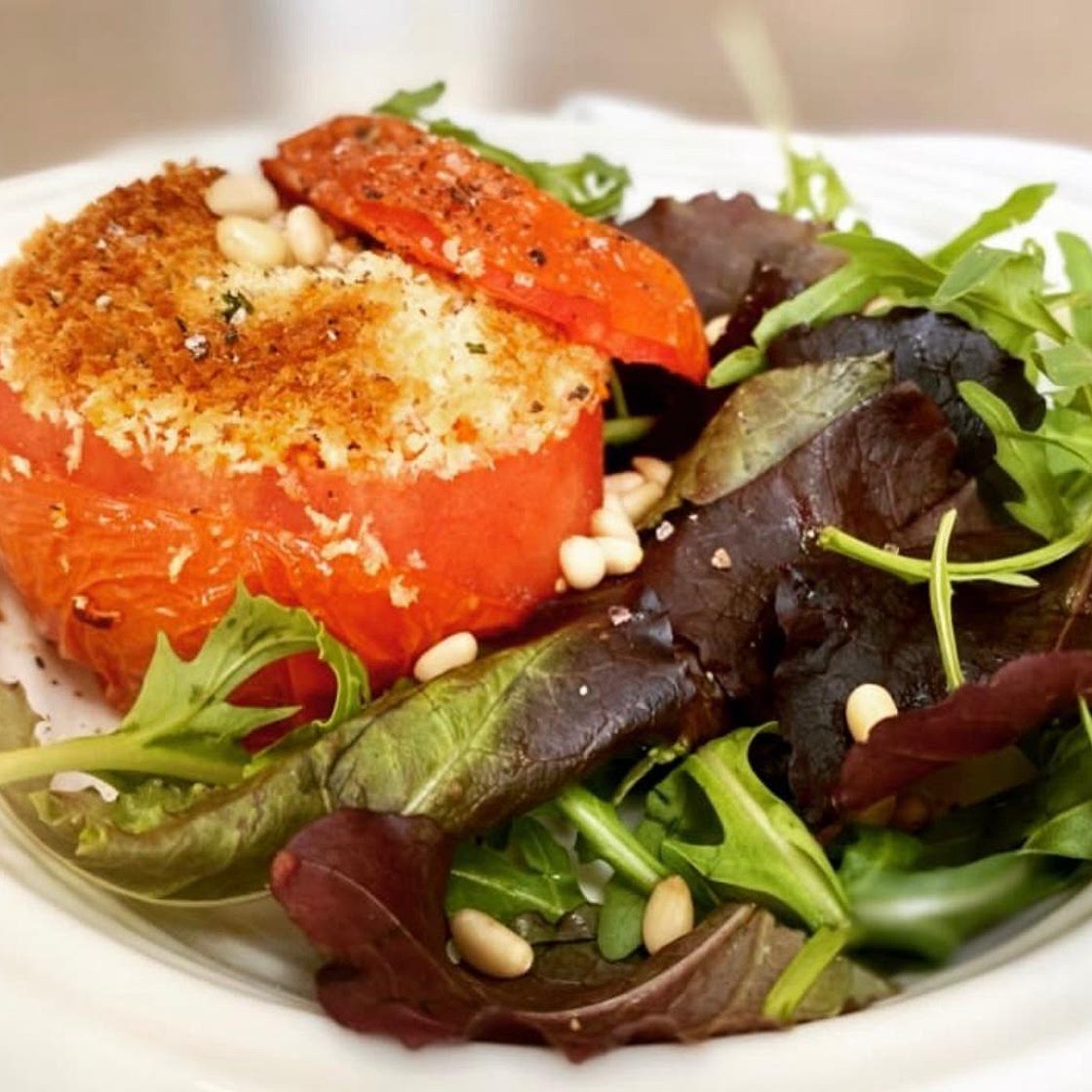 Air Fryer Stuffed Tomato
