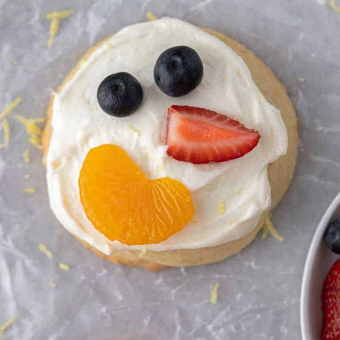 Chilled CRUMBL Fruit Pizza Cookies
