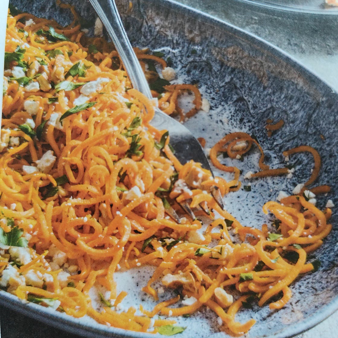 p313 Roasted Spiralized Sweet Potato