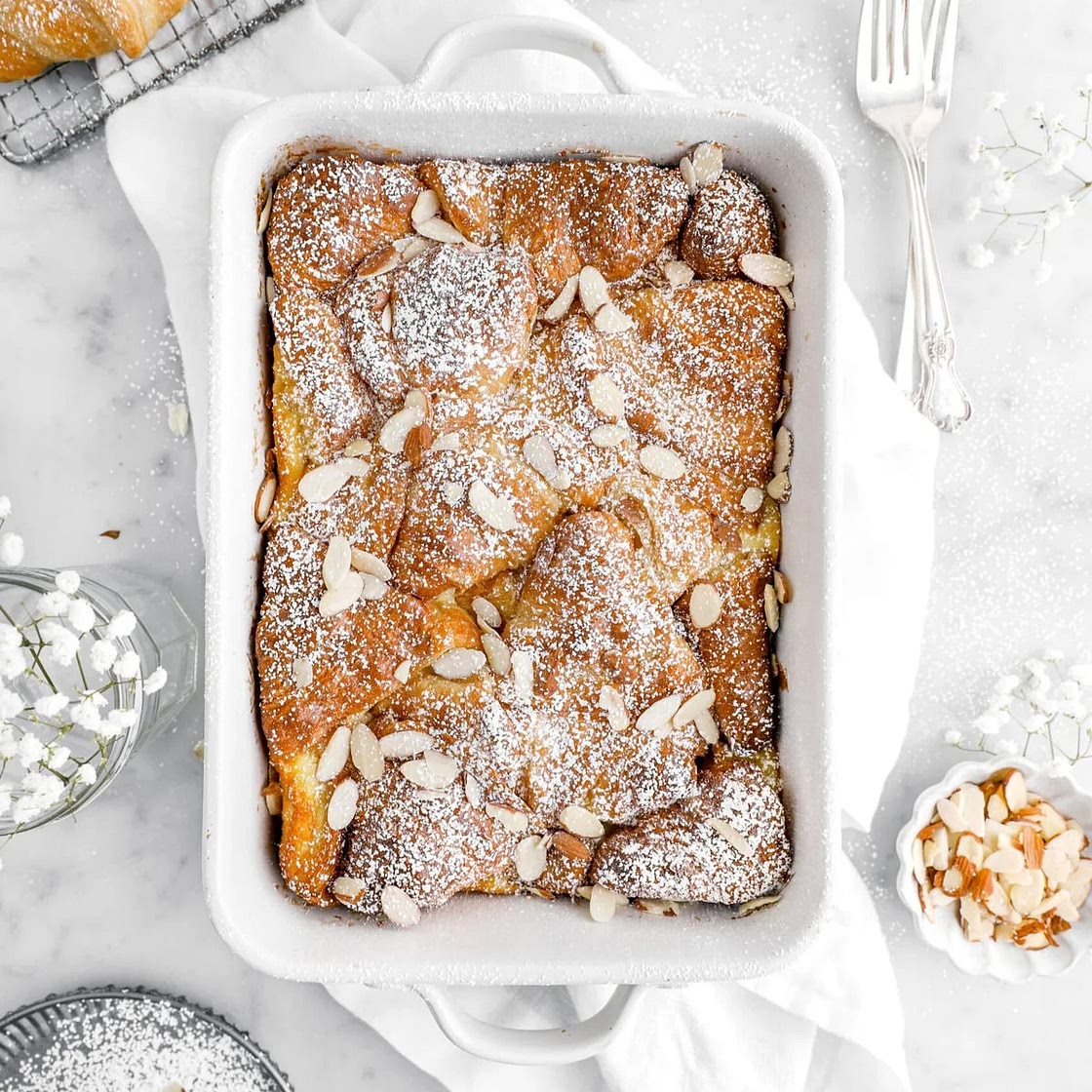 Vanilla Bean Croissant Bread Pudding