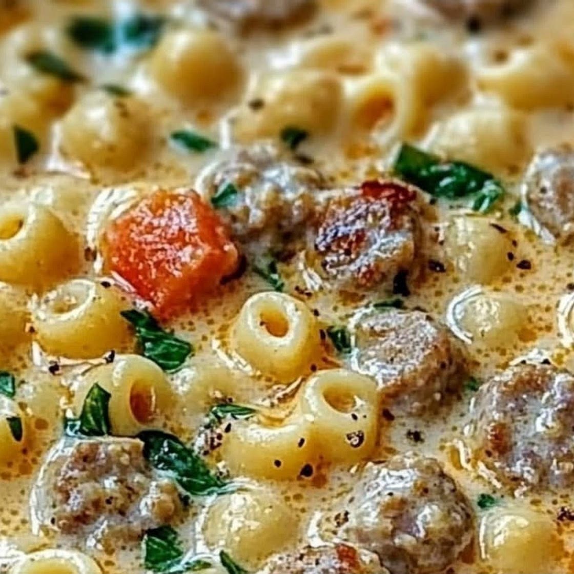 Italian Parmesan Sausage Ditalini Soup 