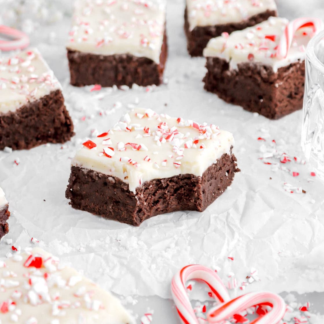 Peppermint Bark Brownies