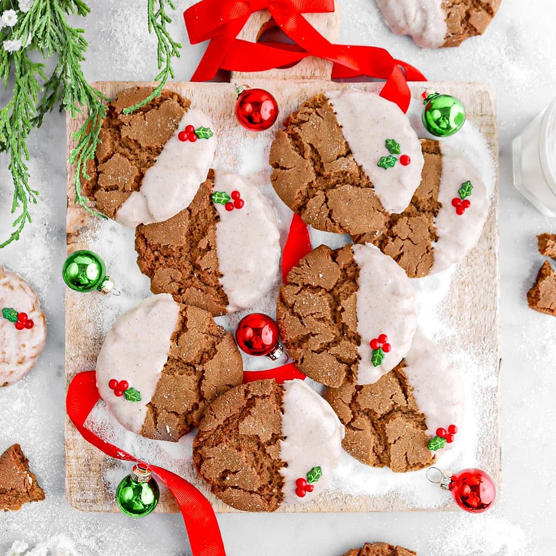 Christmas Gingerbread Molasses Cookies