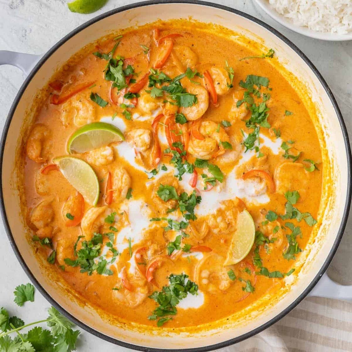 Red Shrimp Coconut Curry