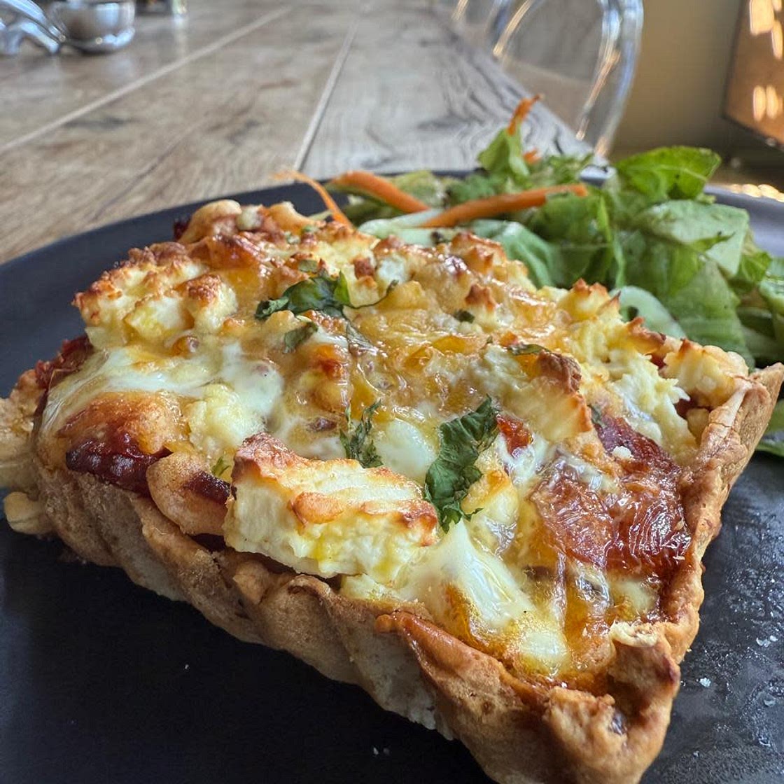 Cinderellas Butternut, Bacon, Feta and Sun-dried Tomato Quiche