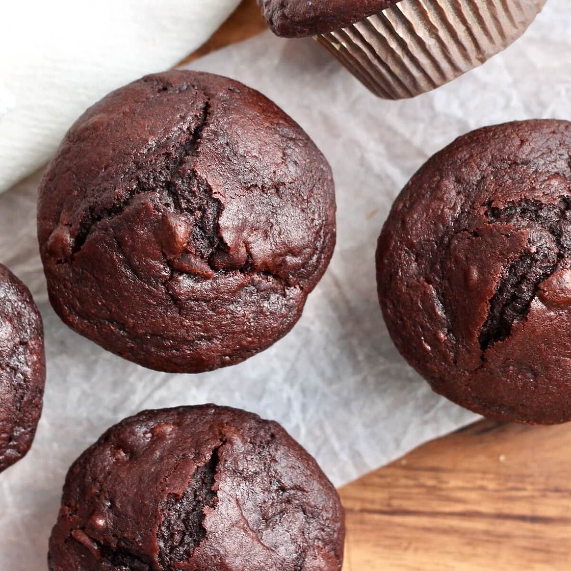 Sourdough Chocolate Muffins