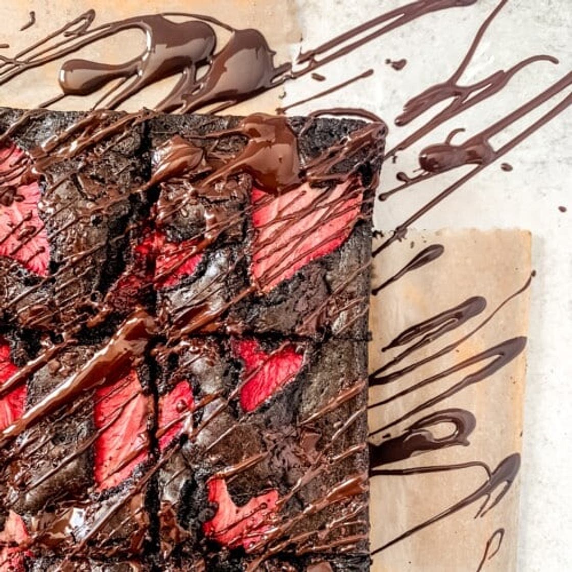 Strawberry brownies recipe
