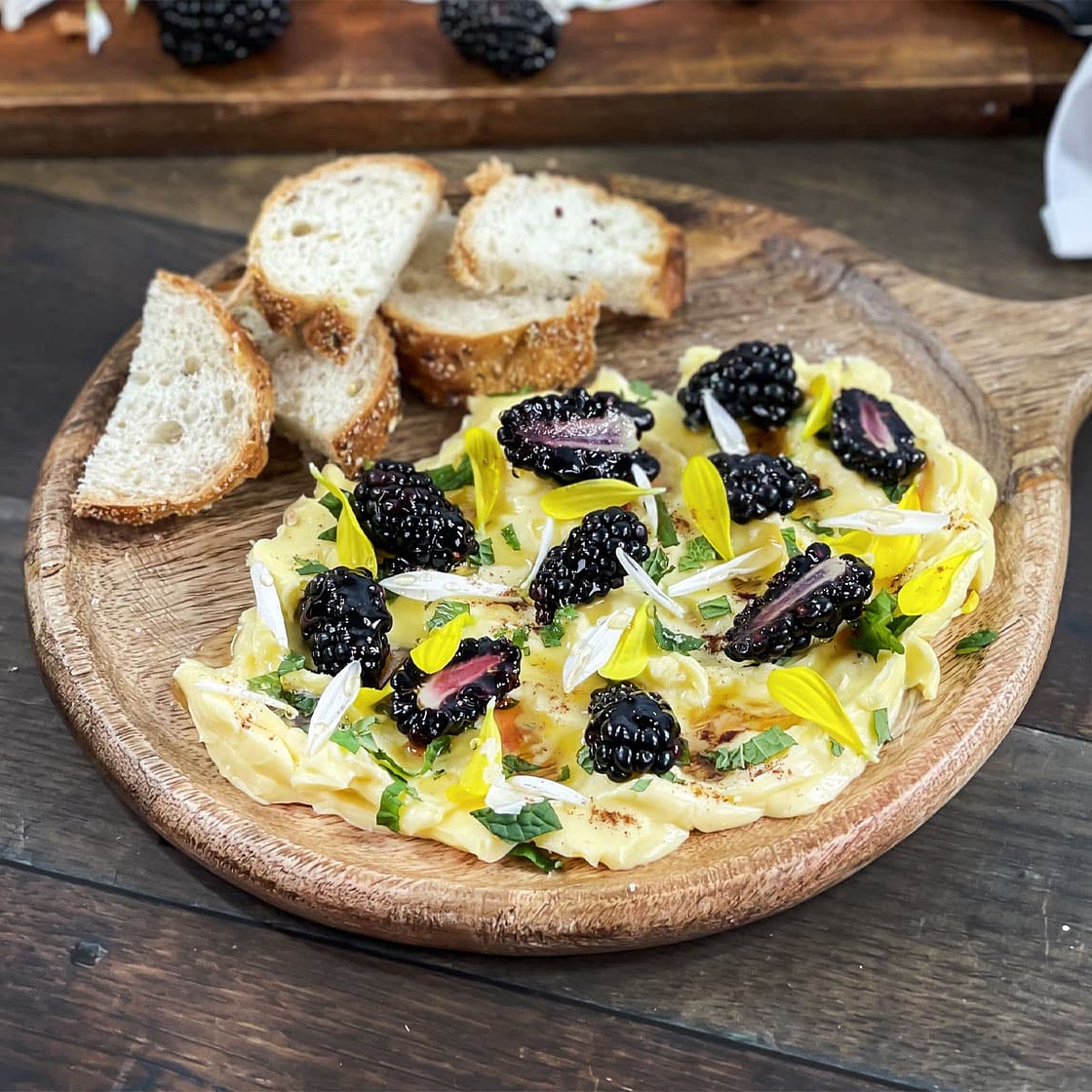 Blackberry Mint Butter Board Recipe