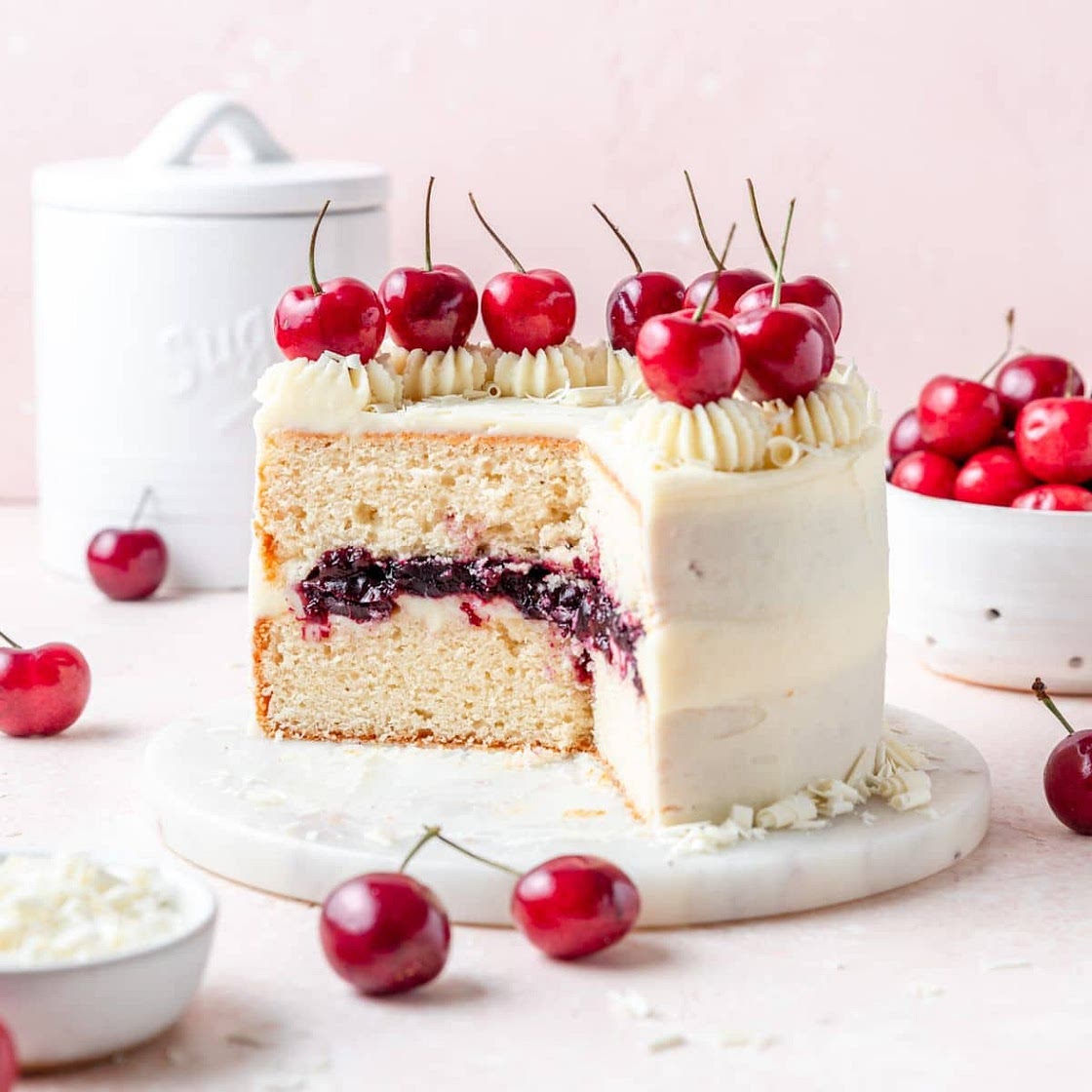 White Forest Cake