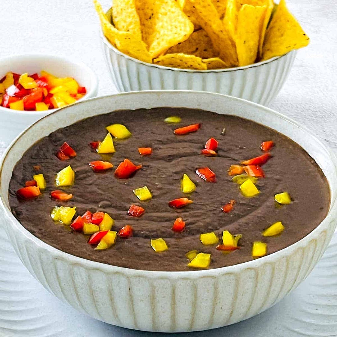 Refried Black Beans (Instant Pot)