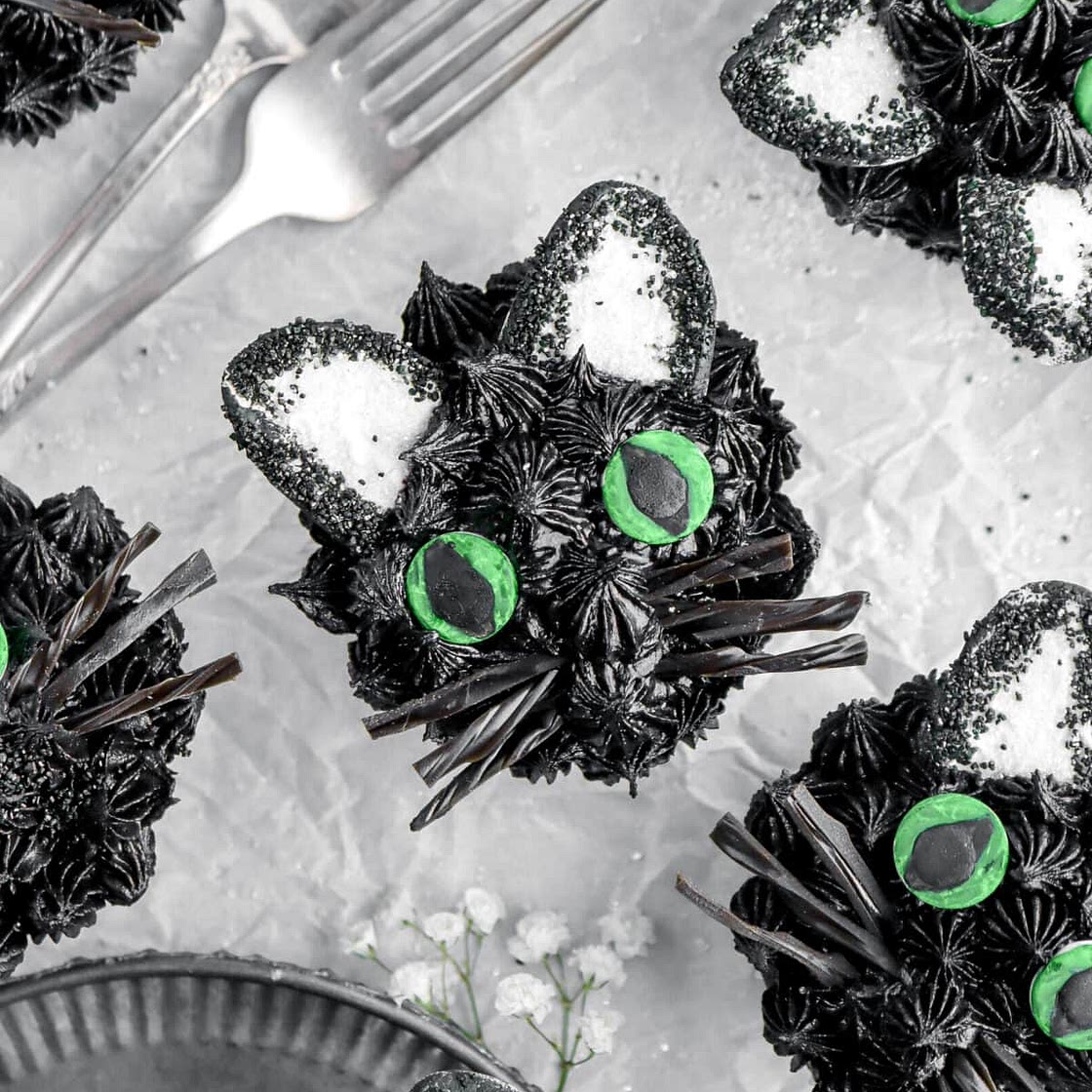 Black Cat Chocolate Espresso Cupcakes
