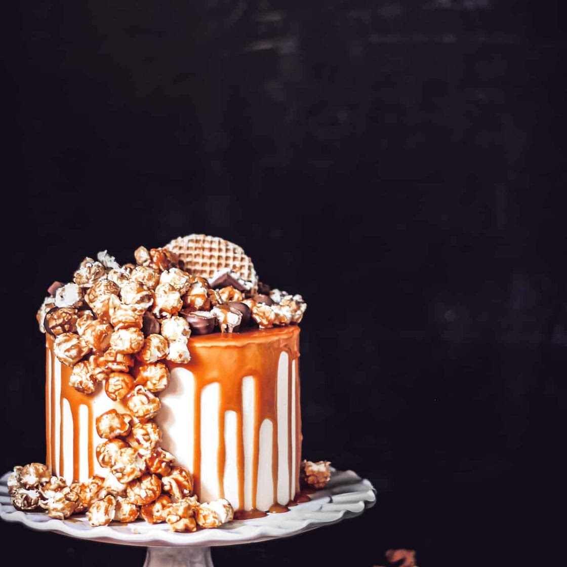Laye Cake Cheesecake Popcorn caramel au beurre salé