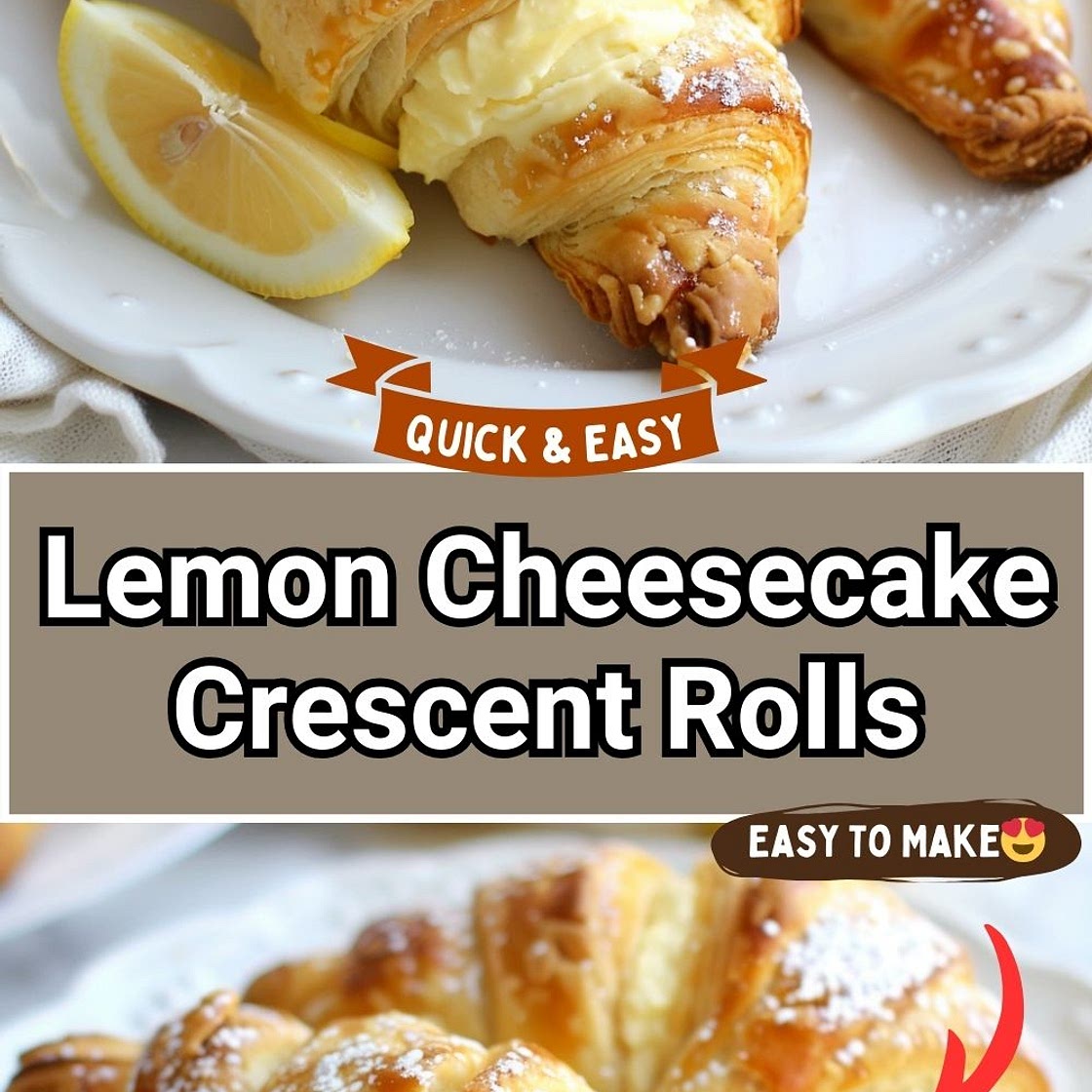 Lemon Cheesecake Crescent Rolls