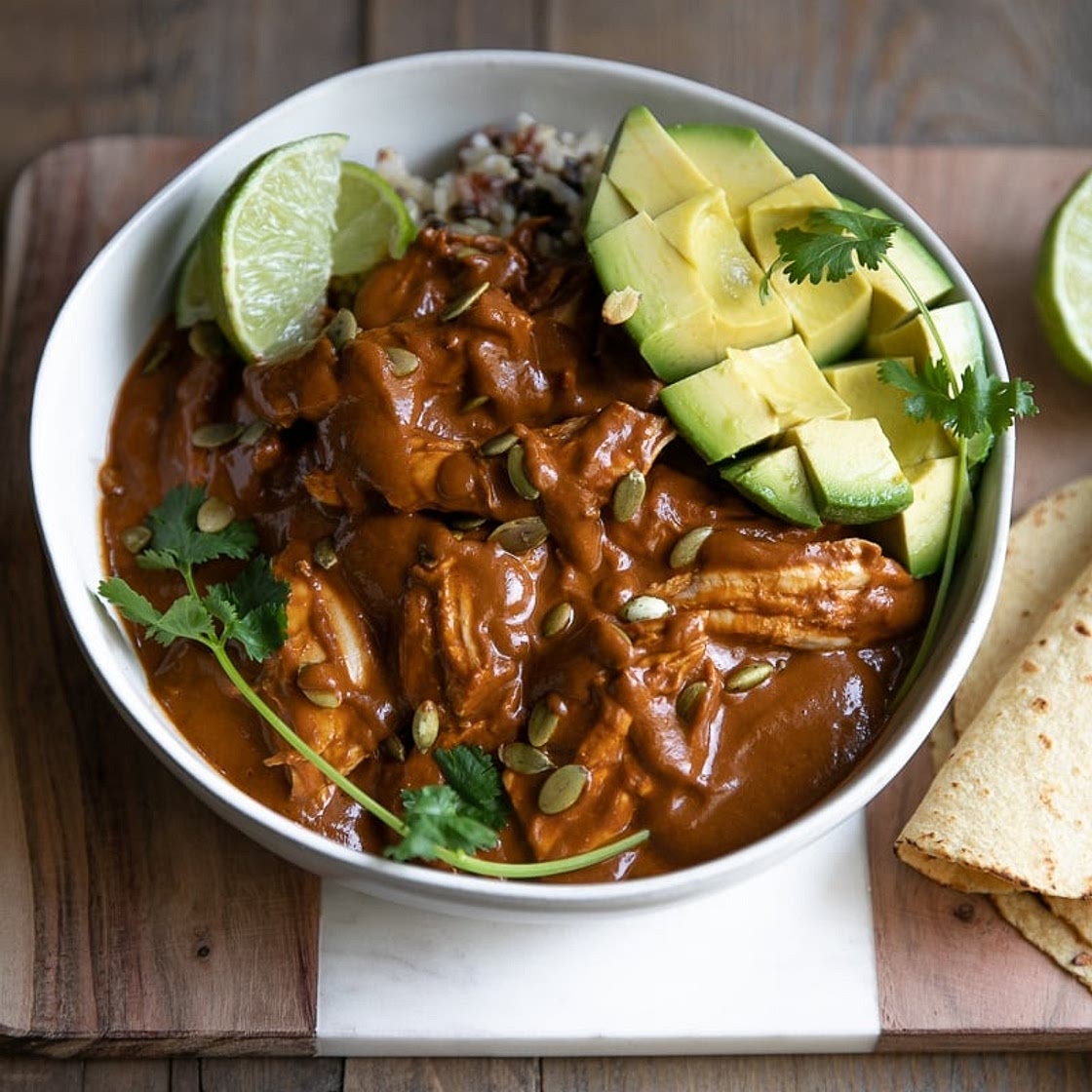 Chicken Mole with Homemade Mole Sauce