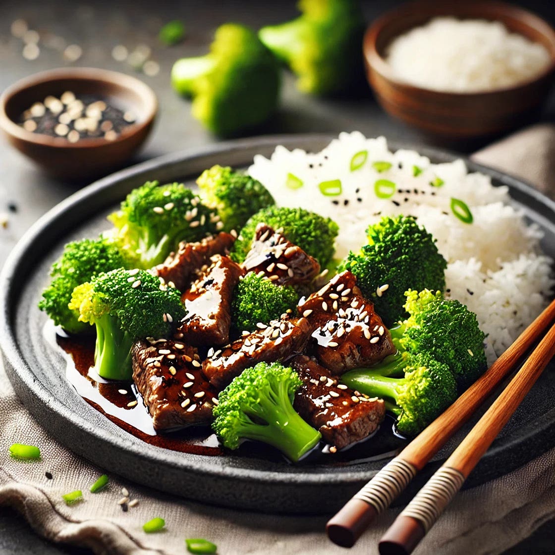 Bœuf asiatique aux brocolis