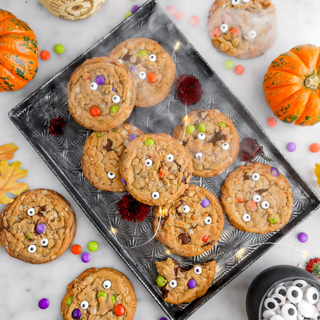 Spooky Halloween Monster Cookies