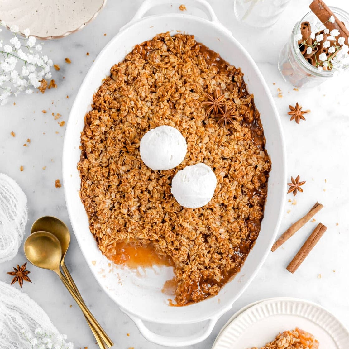 Easy Old Fashioned Spiced Apple Crisp
