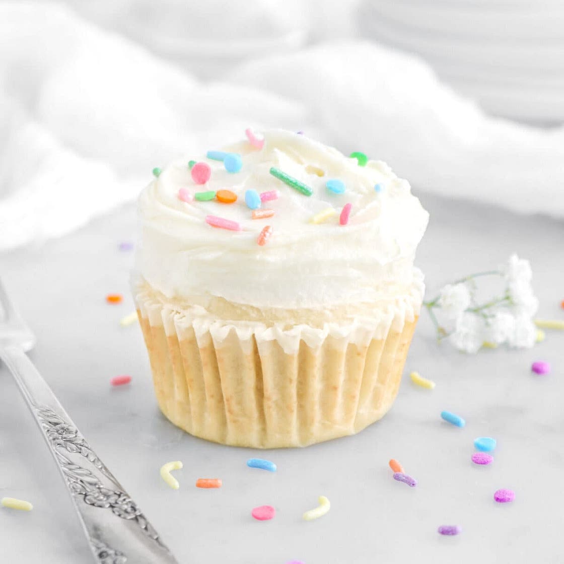 Single Serve Vanilla Cupcake with Buttercream Frosting