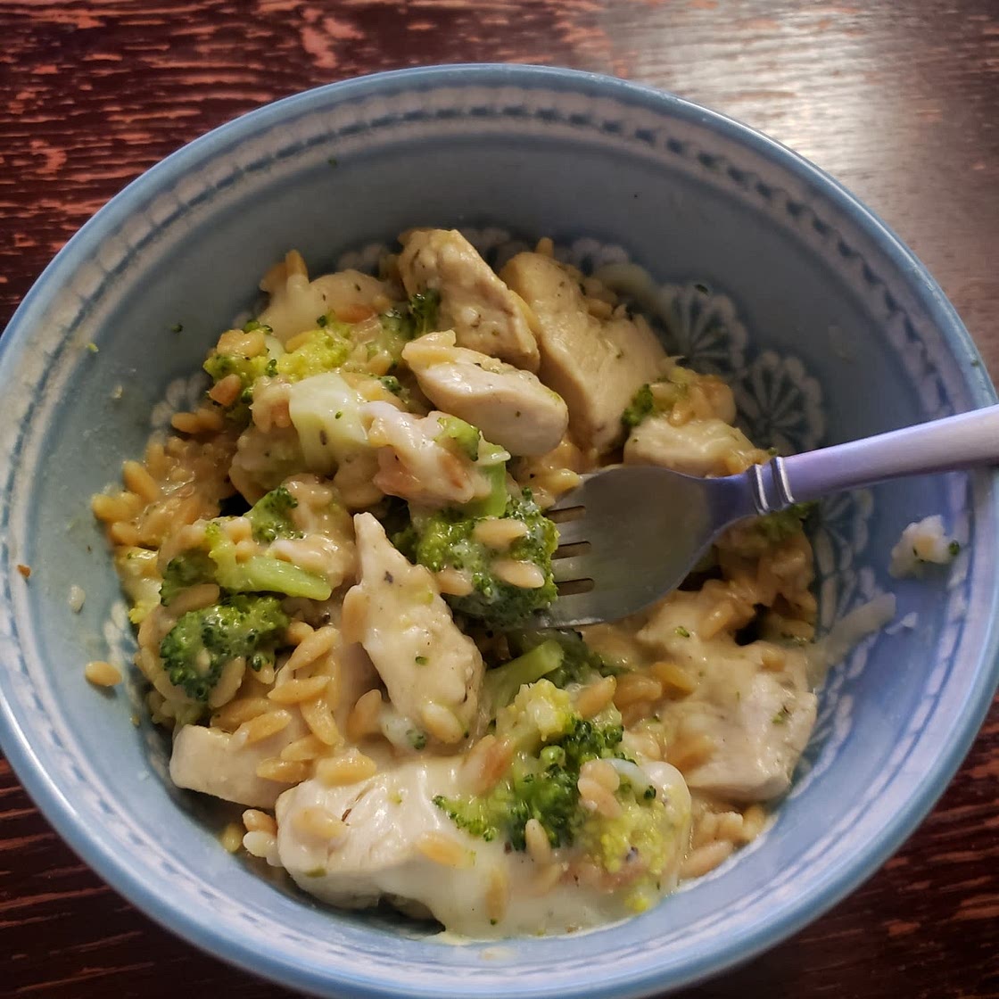 Creamy Chicken Mozzarella Orzo