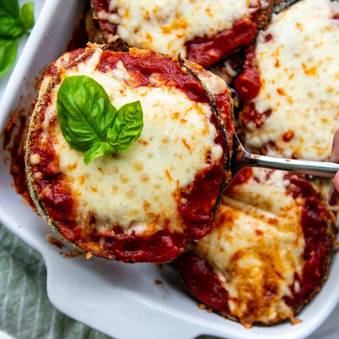 Low Carb & Gluten-Free Eggplant Parmesan