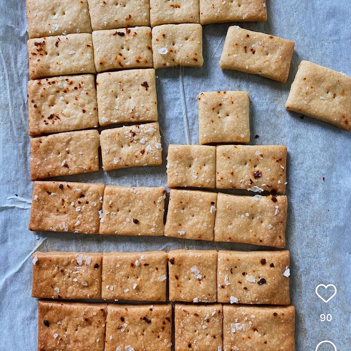 Sourdough Crackers