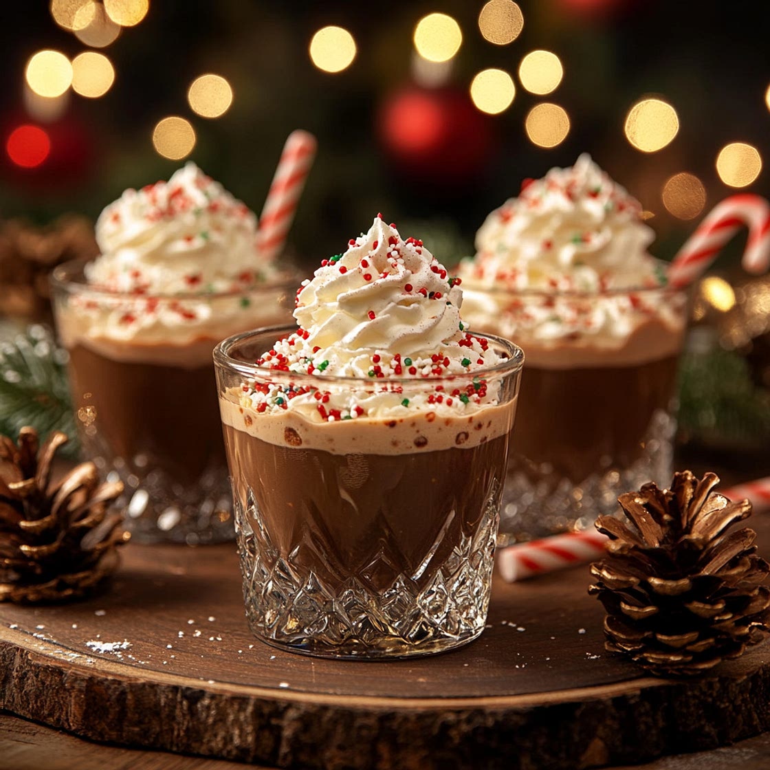Delicious Christmas Chocolate Kahlua and Baileys Pudding Shots Recipe 🎄🍫